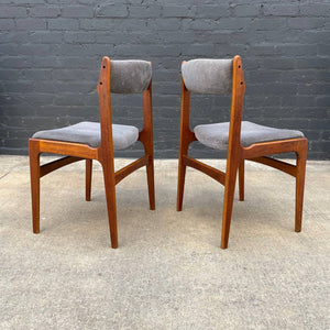 Set of 6 Vintage Danish Modern Teak Dining Chairs, c.1960’s
