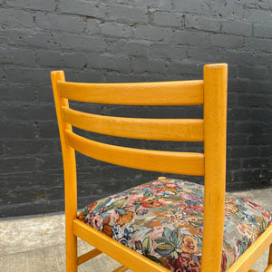Set of 4 Vintage Italian Mid-Century Modern Oak Dining Chairs, c.1960’s