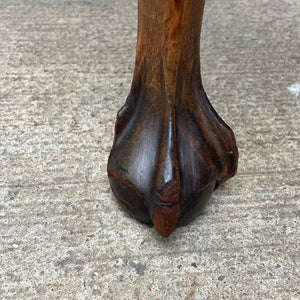 American Antique Carved Oak Sideboard with Claw Feet, c.1940’s