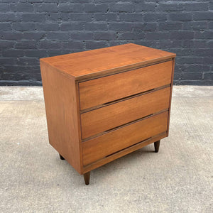 Mid-Century Modern Walnut Chest with 3 Drawers, c.1960’s