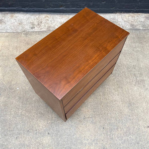 Mid-Century Modern Walnut Chest with 3 Drawers, c.1960’s