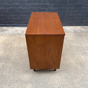 Mid-Century Modern Walnut Chest with 3 Drawers, c.1960’s