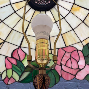 Antique Tiffany Style Floor Lamp with with Original Glass Shade, c.1940’s