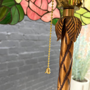Antique Tiffany Style Floor Lamp with with Original Glass Shade, c.1940’s