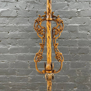 Antique Tiffany Style Floor Lamp with with Original Glass Shade, c.1940’s