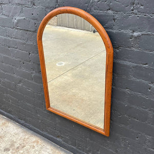 Vintage Sculpted Oak Wall Hanging Mirror, c.1960’s