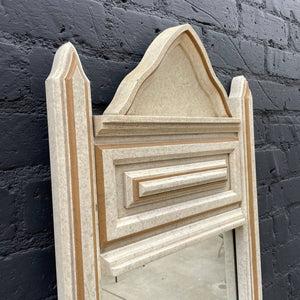 Vintage Bleached Oak Wall Hanging Mirror, c.1960’s