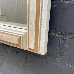 Vintage Bleached Oak Wall Hanging Mirror, c.1960’s