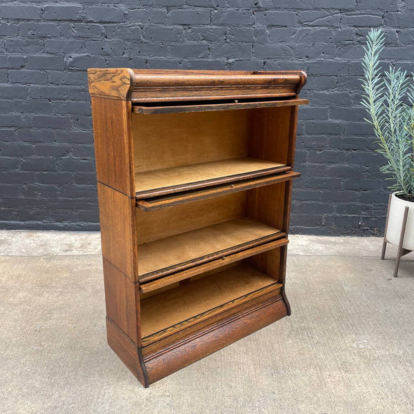 Vintage Barristers Oak & Glass Stackable Bookcase by Humphrey, c.1940’s