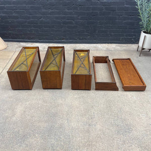 Vintage Barristers Oak & Glass Stackable Bookcase by Humphrey, c.1940’s