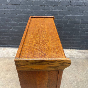 Vintage Barristers Oak & Glass Stackable Bookcase by Humphrey, c.1940’s