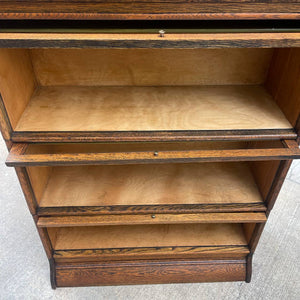 Vintage Barristers Oak & Glass Stackable Bookcase by Humphrey, c.1940’s