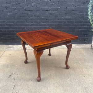 American Antique Solid Mahogany Expanding Dining Table, c.1950’s