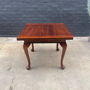 American Antique Solid Mahogany Expanding Dining Table, c.1950’s