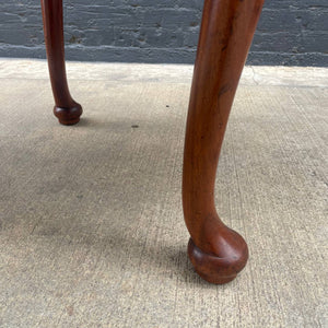 American Antique Solid Mahogany Expanding Dining Table, c.1950’s