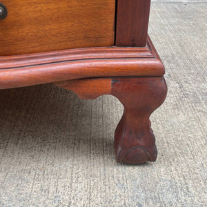 American Antique Solid Walnut Drop-Leaf Desk with Claw Feet, c.1950’s