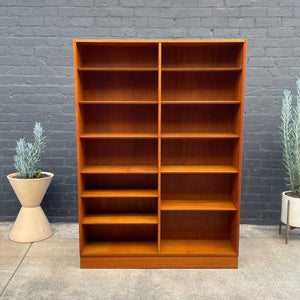 Danish Modern Teak Tall Bookcase Shelf by Carlo Jensen, c.1960’s