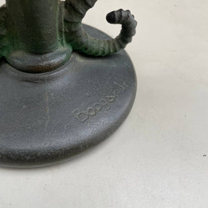 Antique Bronze Seahorse Sculpture Table Lamp by William Boogar Jr, c.1940’s