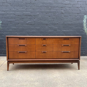 Mid-Century Modern Walnut 9-Drawer Dresser, c.1960’s
