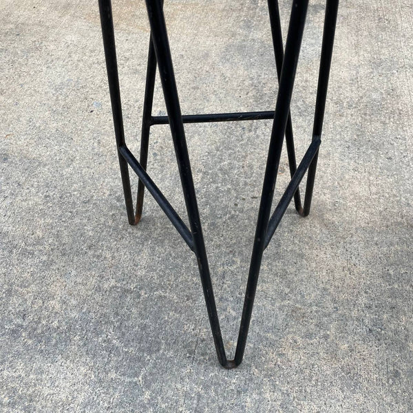 Pair of Iron & Wood Hairpin Leg Style Bar Stools