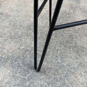 Pair of Iron & Wood Hairpin Leg Style Bar Stools
