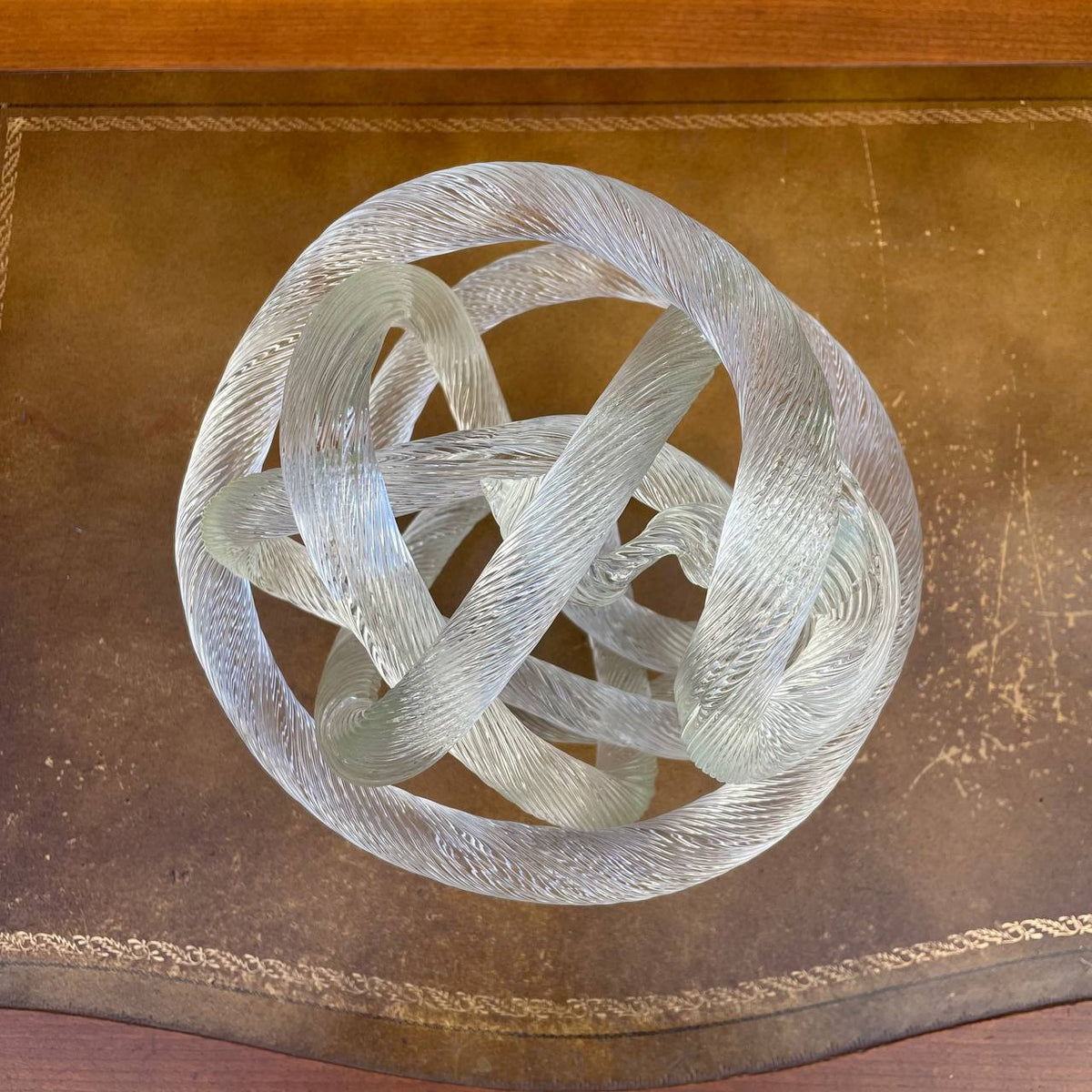 Vintage Art Glass Tangle Rope Sculpture, c.1970’s – Vintage Supply