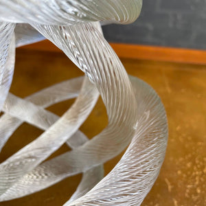 Vintage Art Glass Tangle Rope Sculpture, c.1970’s