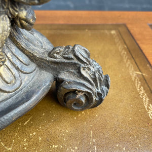 Pair of Vintage Art Nouveau Style Brass Candle Holders