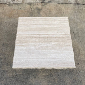 Italian Travertine Stone Marble Side Table, c.1970’s