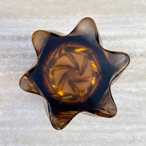 Vintage Italian Murano Swirl Glass Vase Sculpture, c.1970’s