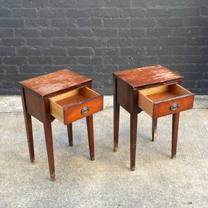 Pair of Antique Federal Style Mahogany Night Stands, c.1960’s