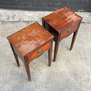 Pair of Antique Federal Style Mahogany Night Stands, c.1960’s