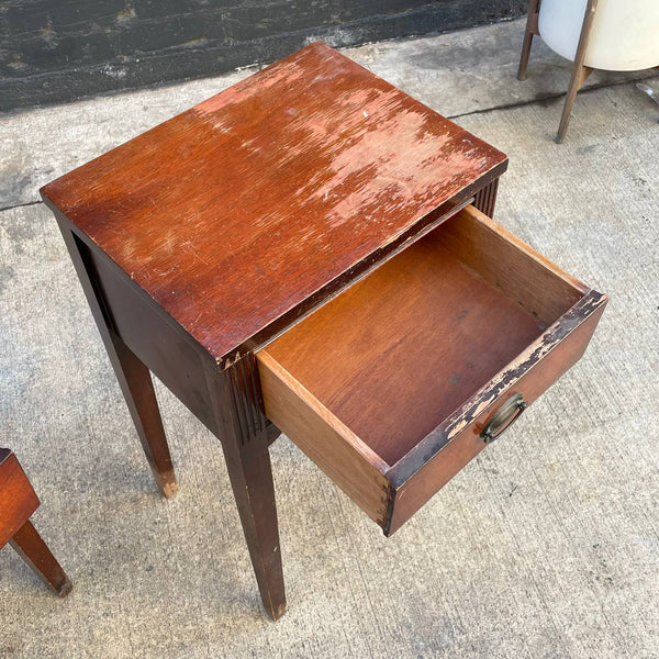 Pair of Antique Federal Style Mahogany Night Stands, c.1960’s