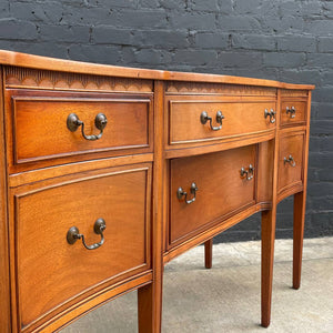 American Antique Federal Style Mahogany Sideboard Buffet Credenza, c.1950’s
