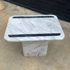 Mid-Century Modern Marble Stone Side Table, 1970’s