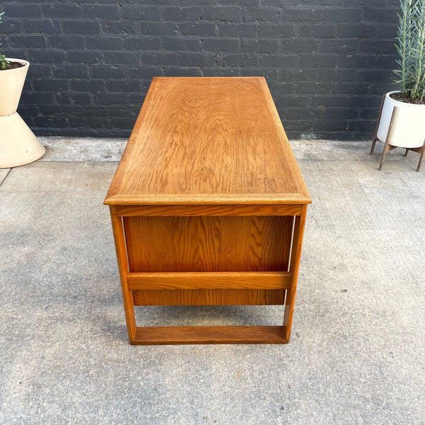 Mid-Century Modern Oak Desk, c.1980’s