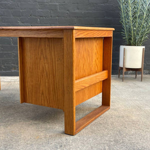 Mid-Century Modern Oak Desk, c.1980’s