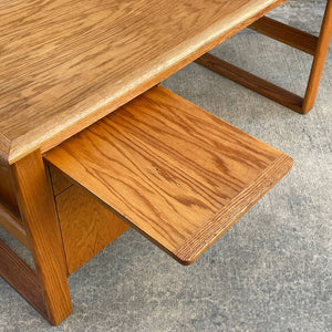 Mid-Century Modern Oak Desk, c.1980’s