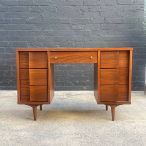 Mid-Century Modern Walnut Desk by Johnson Carper, c.1960’s