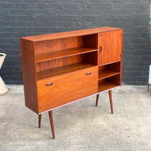 Danish Modern Teak Bookcase Credenza by Peter Hvidt, c.1950’s
