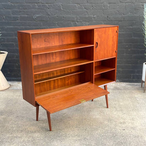 Danish Modern Teak Bookcase Credenza by Peter Hvidt, c.1950’s