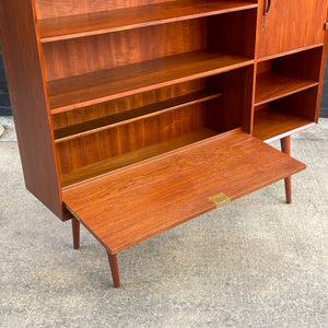Danish Modern Teak Bookcase Credenza by Peter Hvidt, c.1950’s