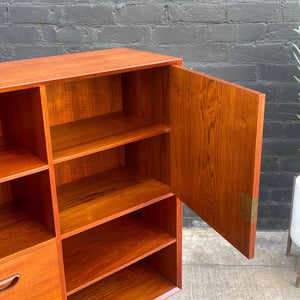 Danish Modern Teak Bookcase Credenza by Peter Hvidt, c.1950’s