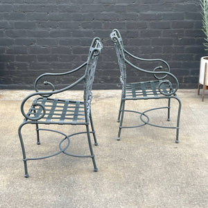 Set of 4 Vintage Mid-Century Modern Outdoor Aluminum Patio Chairs by Brown Jordan, c.1970’s