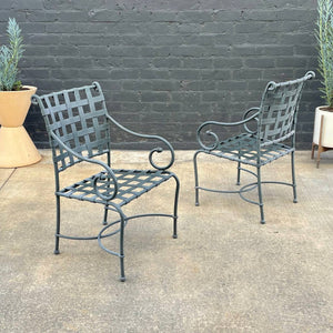 Set of 4 Vintage Mid-Century Modern Outdoor Aluminum Patio Chairs by Brown Jordan, c.1970’s