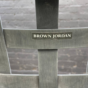 Set of 4 Vintage Mid-Century Modern Outdoor Aluminum Patio Chairs by Brown Jordan, c.1970’s