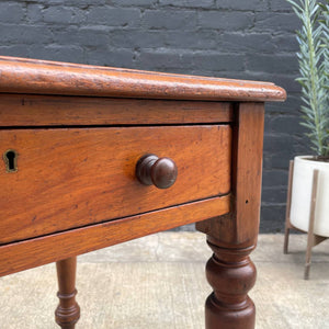 Vintage French Provincial Style Desk with Leather Top, c.1960’s