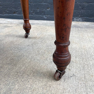 Vintage French Provincial Style Desk with Leather Top, c.1960’s