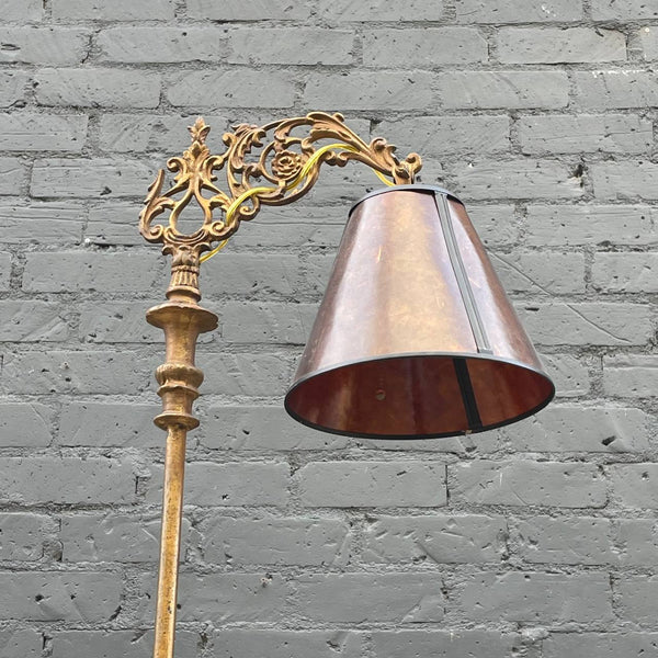 Antique Victorian Style Bridge Arm Floor Lamp, c.1930’s