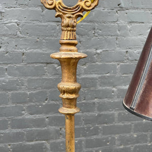 Antique Victorian Style Bridge Arm Floor Lamp, c.1930’s